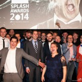 Groepsfoto van de uitreiking van Splash Awards