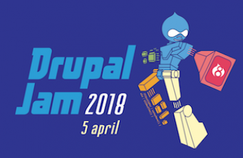 Logo van DrupalJam 2018